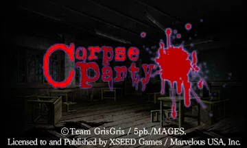 Corpse Party (USA) screen shot title